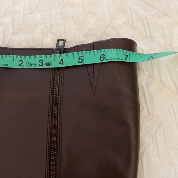 Coach NWOB Brown Leather Boots Size 9B / 39 - Picture 7 of 10